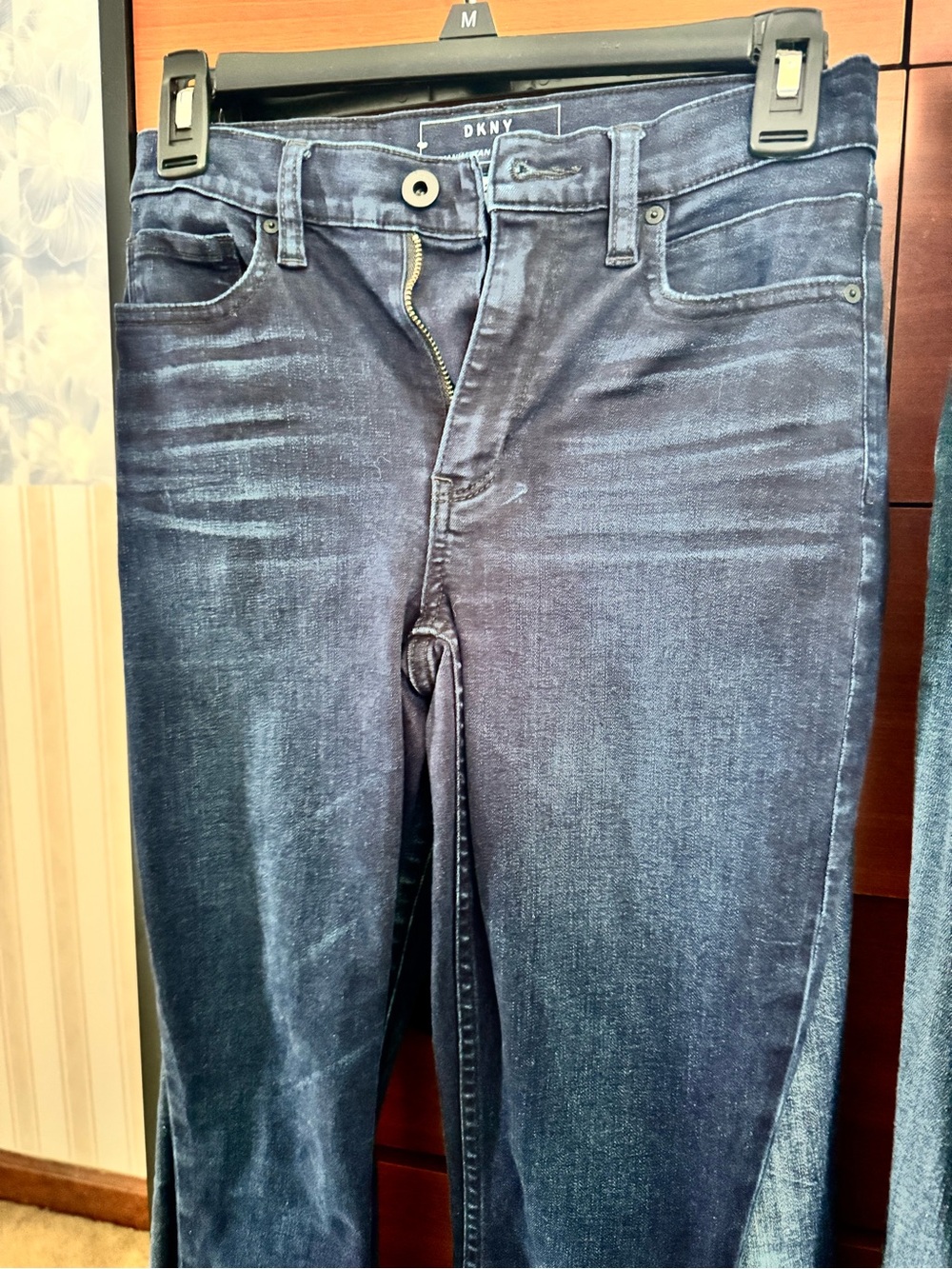 DKNY Manhattan High Rise Jeans in Dark Blue
